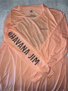 Men’s Long Sleeve Performance Tee - Peach